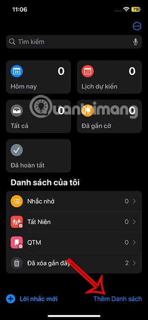 iPhone'da paylaşılan bir hatırlatıcı listesi nasıl oluşturulur
