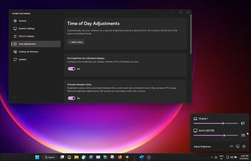 Los 6 mejores programas de control de brillo multimonitor para Windows