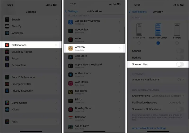 Mac에서 iPhone 알림을 끄는 방법