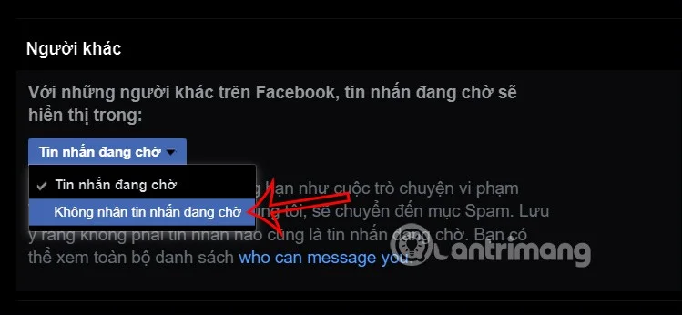Hoe je geen berichten van vreemden ontvangt op Messenger