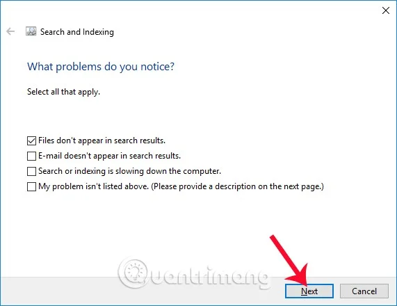 How to fix Windows 10 Search error cannot search, not working