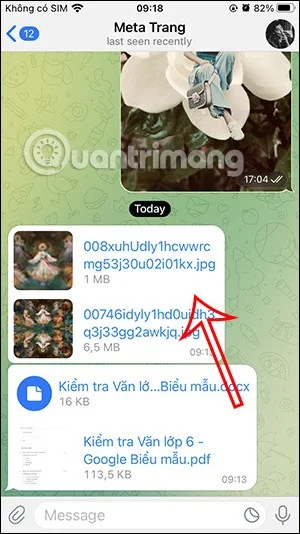 Telegram'da indirilen dosyaları yönetme talimatları