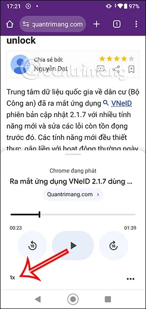 Chrome Android에서 웹 페이지를 소리내어 읽는 방법