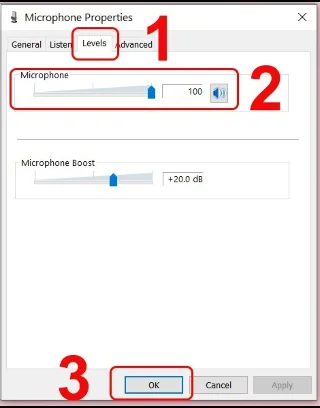Fix microphone not working in Windows 10