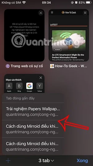 iPhone에서 최근 닫은 Safari 탭을 다시 여는 방법