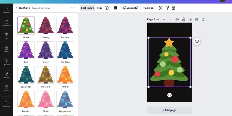 Cómo cambiar el color de un elemento en Canva