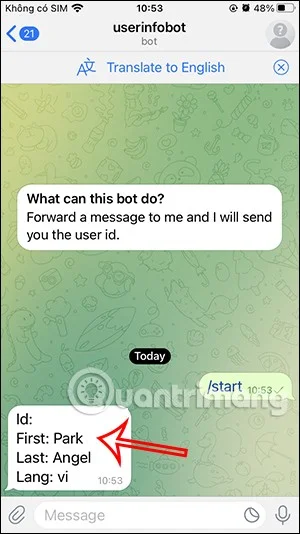 Como encontrar o ID pessoal do Telegram