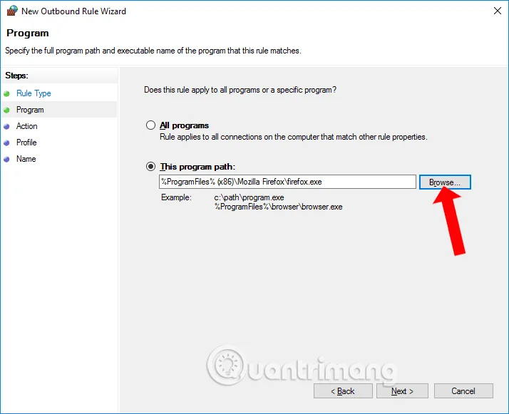 How to block Internet connection of Windows 10 software and applications