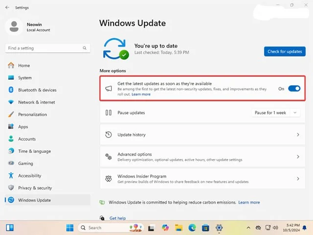 Cómo obtener la actualización 24H2 de Windows 11 recién lanzada