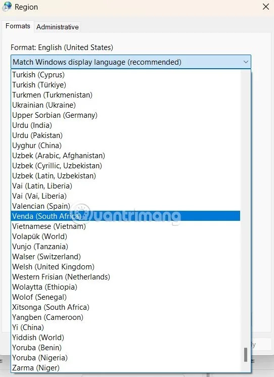 Jak zmienić format daty i godziny w systemie Windows, zmień ukośnik na kropkę