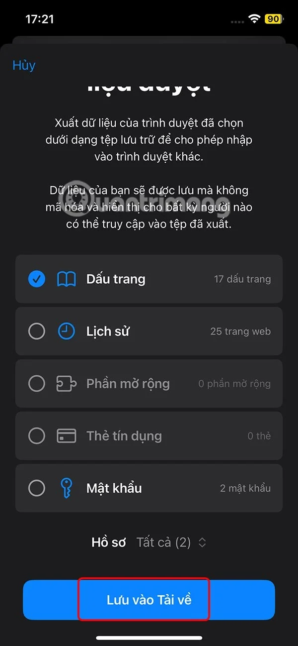 Jak eksportować zakładki Safari z iPhone'a