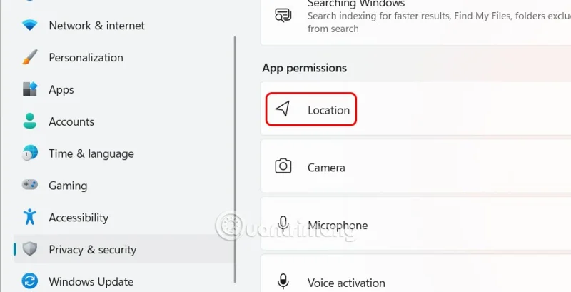 How to turn off location tracking on Windows 11