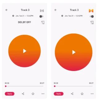 Razones para cambiar de la aplicación de grabadora de voz nativa de Android a Dolby On