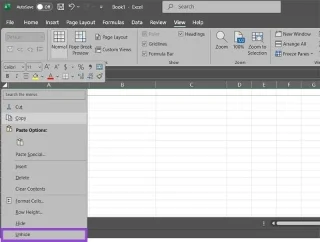 Instruções para corrigir o erro de colunas e linhas fixas no Excel que não funcionam