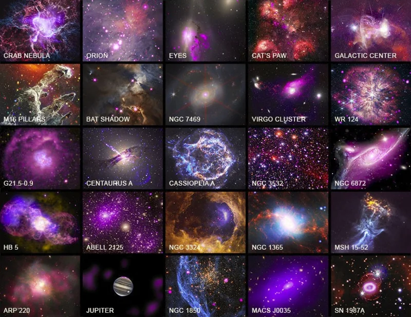 Admira 25 impresionantes imágenes que celebran el 25.º aniversario del telescopio Chandra