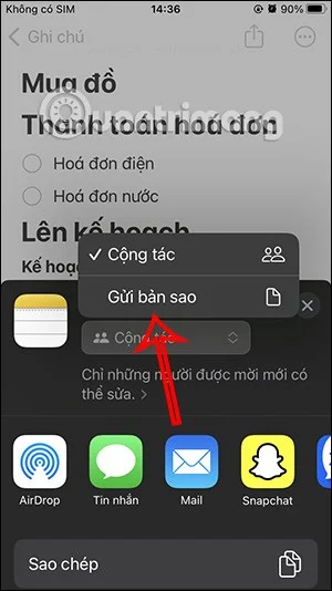 iPhone notlarının bir kopyası nasıl gönderilir
