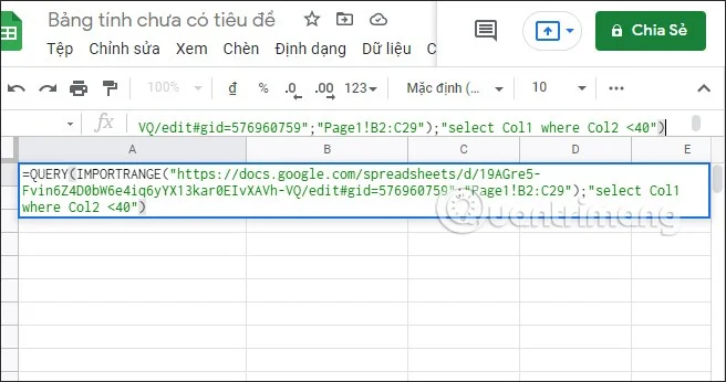 De IMPORTRANGE-functie gebruiken in Google Sheets