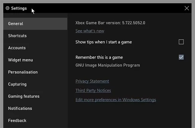 關於 Windows 上的遊戲模式
