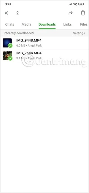 Telegram'da indirilen dosyaları yönetme talimatları