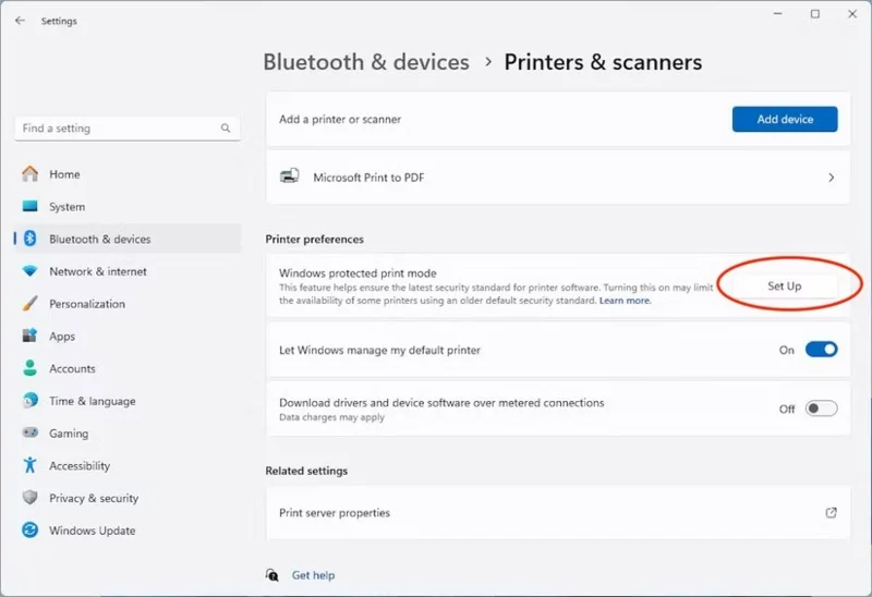 How to enable Windows Protected Print on Windows 11