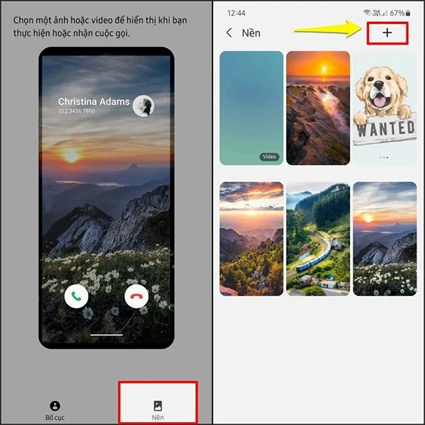 Cómo configurar un fondo de pantalla de llamada en Samsung