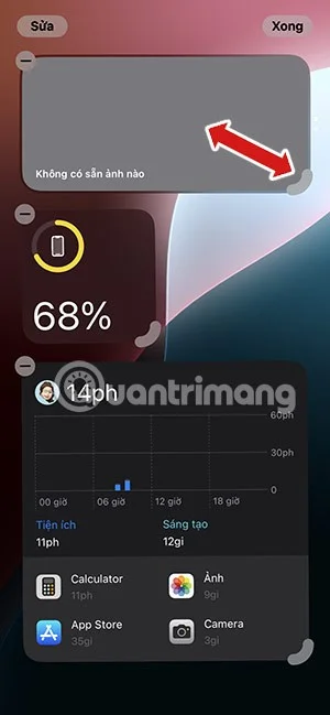 Cómo cambiar el tamaño de los widgets directamente en la pantalla de inicio de iOS 18