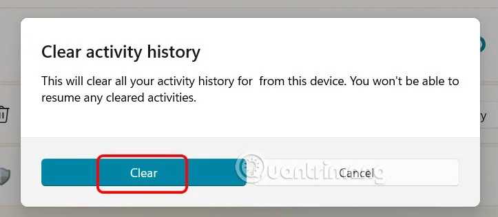 How to disable activity history on Windows 11