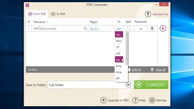 طرق تحويل صيغة PDF إلى صور JPG و PNG