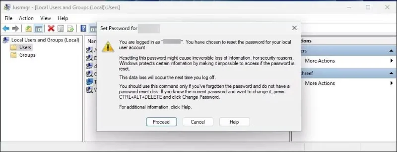 How to change account password in Windows 11