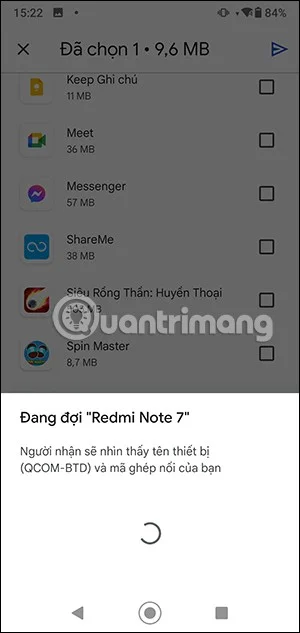 Nearby Share를 통해 Android에서 앱을 공유하는 방법