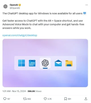 ChatGPT App for Windows Officially Launched