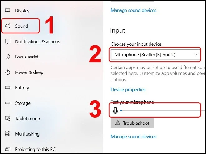 Fix microphone not working in Windows 10