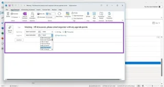 Como agendar um evento no Outlook