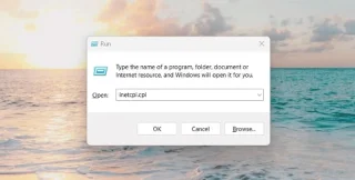 How to Open Internet Options in Windows 11