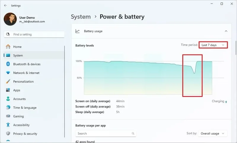 How to check which apps use a lot of battery on Windows 11