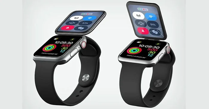 Vergeet de opvouwbare iPhone! Apple heeft een opvouwbare Apple Watch met twee schermen gepatenteerd