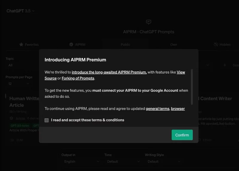 Leer meer over AIPRM voor ChatGPT: een Chrome-extensie waarmee u eenvoudig ChatGPT-prompts kunt maken
