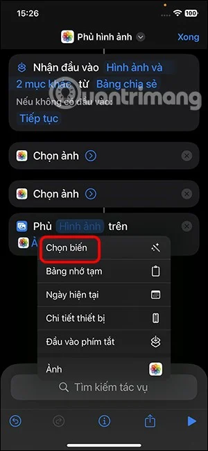 iPhone 단축키를 사용하여 사진을 겹치는 방법