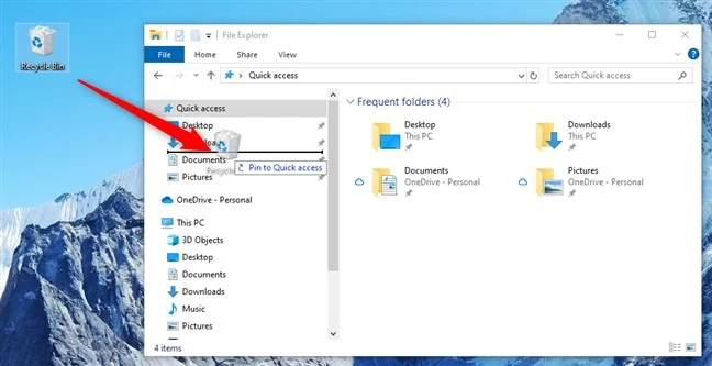 How to Add Recycle Bin to File Explorer