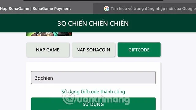 Nieuwste 3Q Chiến Chiến Chiến-code en hoe u de code invoert