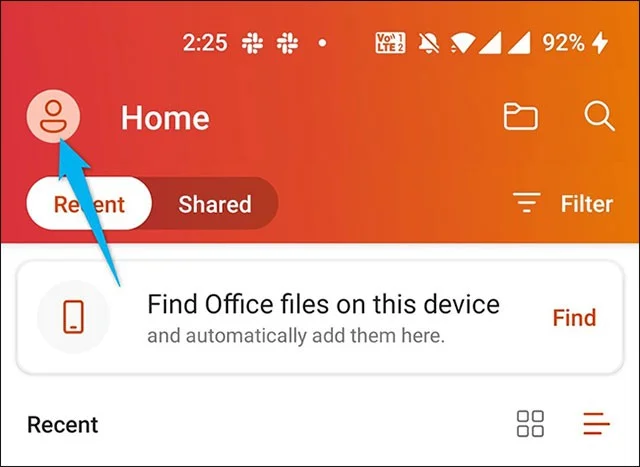 Android에서 Microsoft Office의 다크 모드를 활성화하는 방법