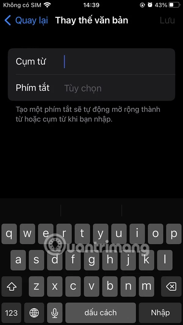 Como remover palavras do texto preditivo no iPhone
