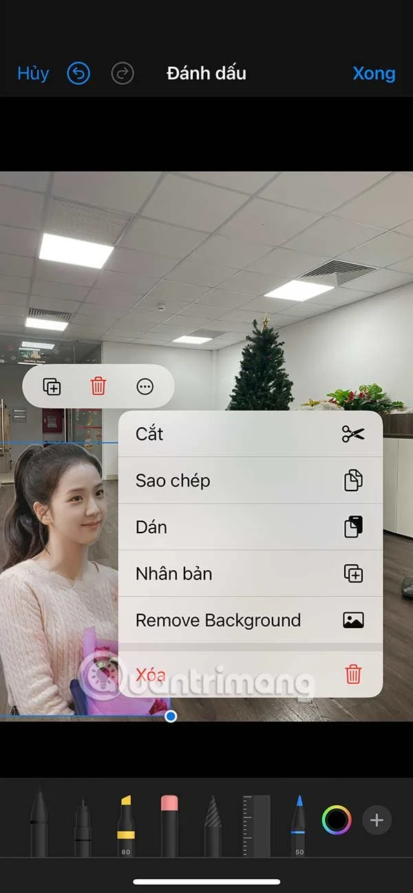 iPhone'da fotoğraflara çıkartma ekleme talimatları