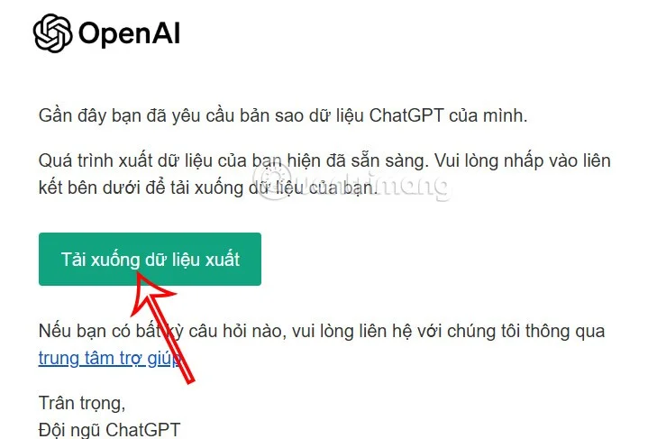Instruções para exportar chats no ChatGPT