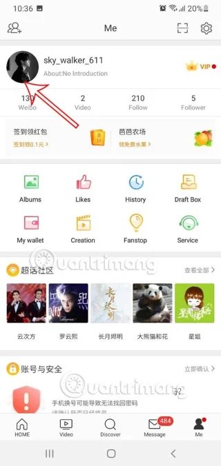 Weibo hesap adını değiştirme talimatları