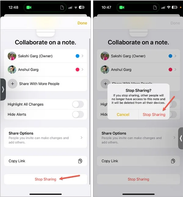 FaceTime'da notlar üzerinde nasıl işbirliği yapılır
