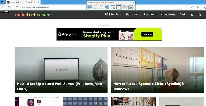 How to Take Scrolling, Long Screenshots in Windows