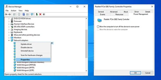 How to fix network adapter not found error on Windows 10