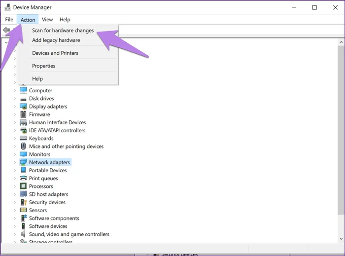 How to fix network adapter not found error on Windows 10