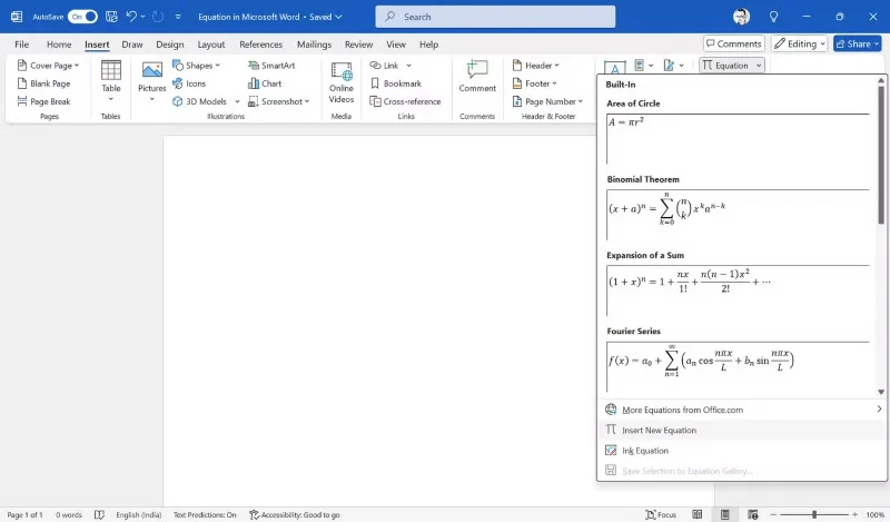 Cómo escribir fórmulas matemáticas en Word muy fácilmente